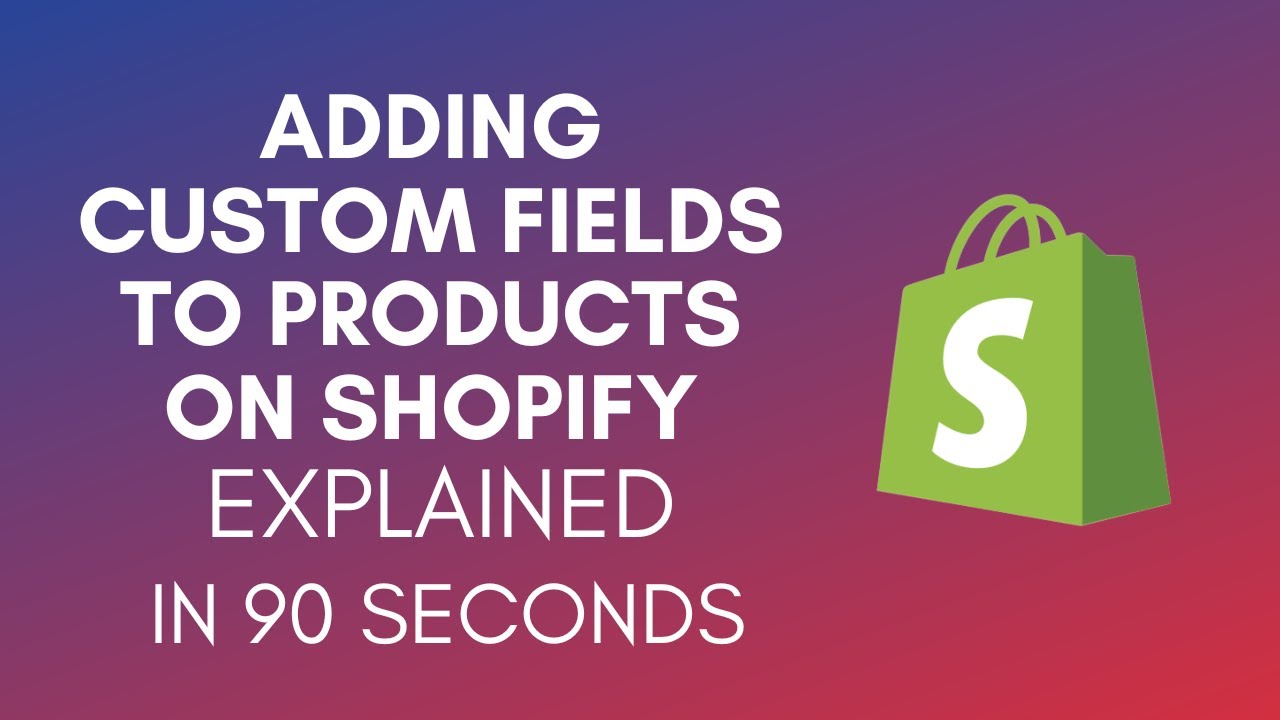 How To Add Custom Fields To Products On Shopify? (2024) - YouTube