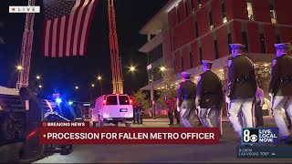 Full video: Procession for fallen LVMPD officer Austin Abdelnabi
