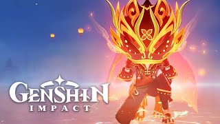 Gaming's Lion Wushou Dance & Fireworks Cutscene Animation | Lantern Rite 2024 | Genshin Impact 4.4