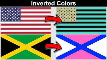 Country Flags With Their Colors Inverted