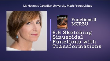 Functions 6.5  Sketching sinusoidal functions with transformations