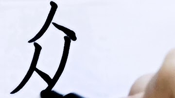 如何写众字/how to write chinese mandarin pinyin zhong/超减压视频/硬笔书法/简体字/汉字学习/中文/普通话/书写练习/3000国家标准汉字#458