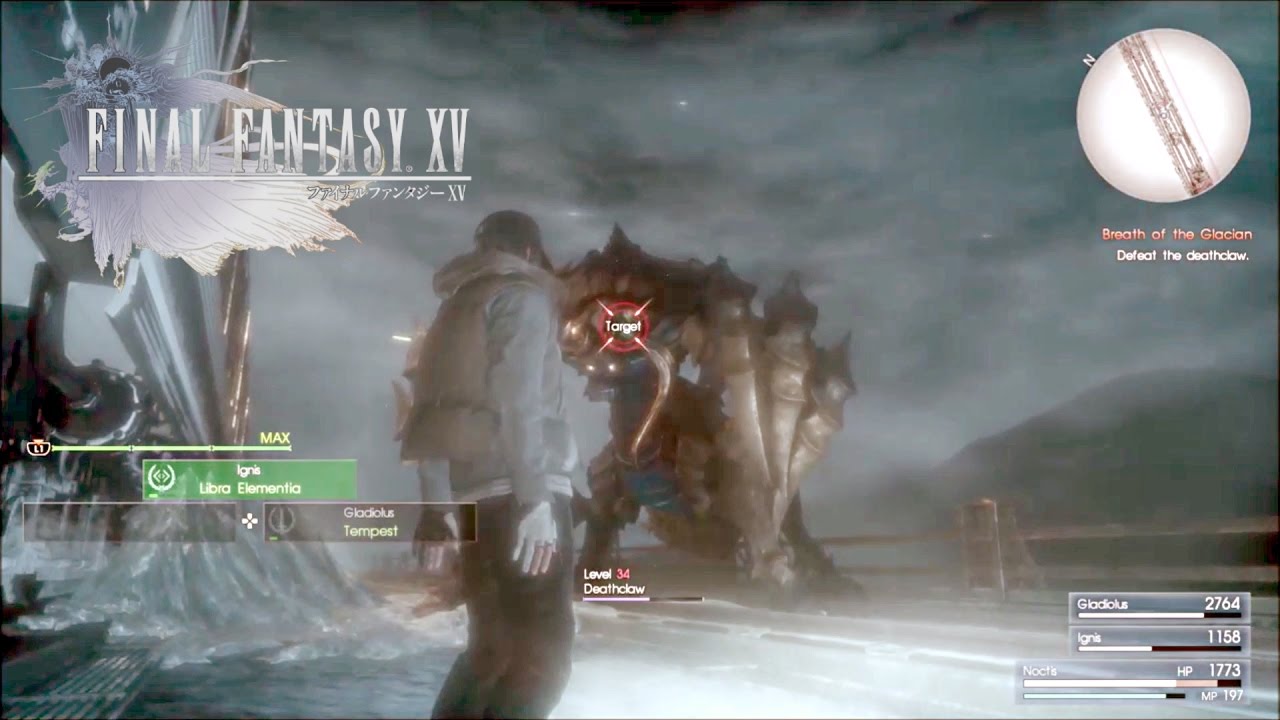 Final Fantasy XV (How To Beat Deathclaw) Daemon Boss Battle