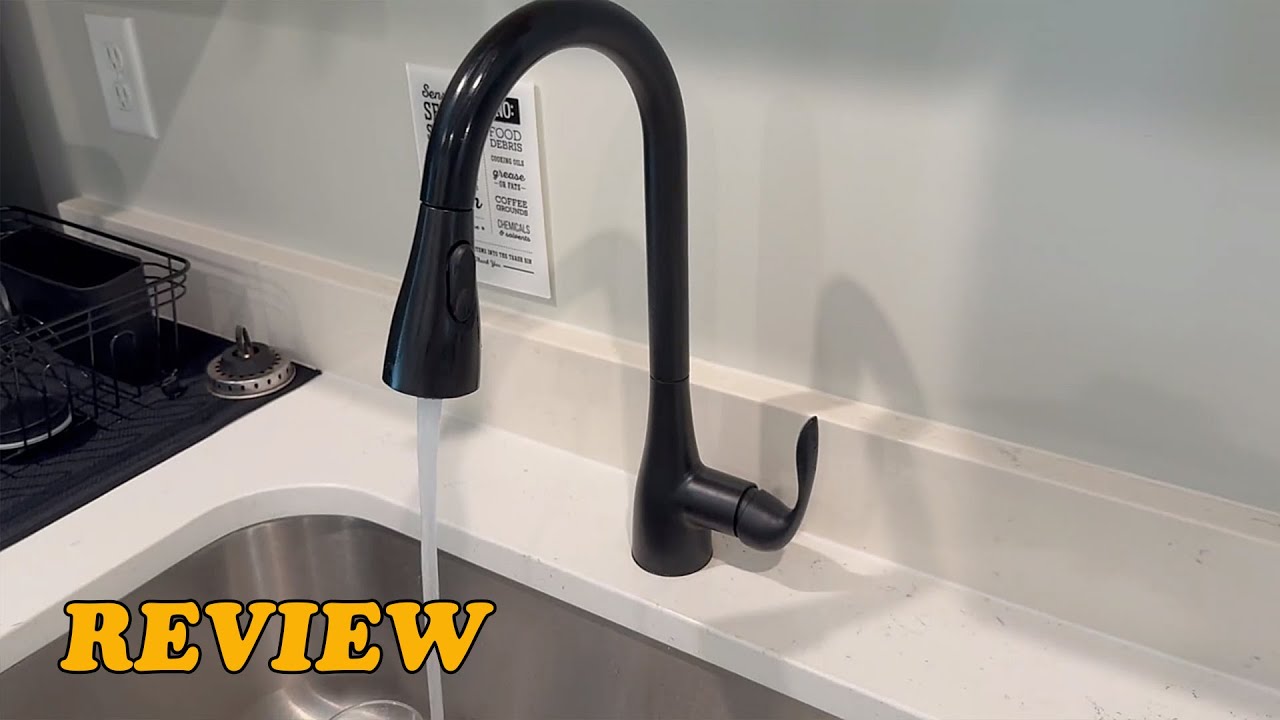Moen Arbor 7594BL Review – Matte Black Faucet with Power Boost & Reflex Docking
