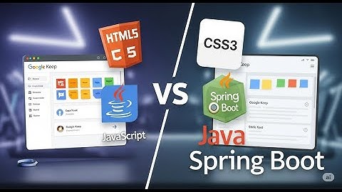 Full-Stack Google Keep Clone | Spring Boot + PostgreSQL + JS