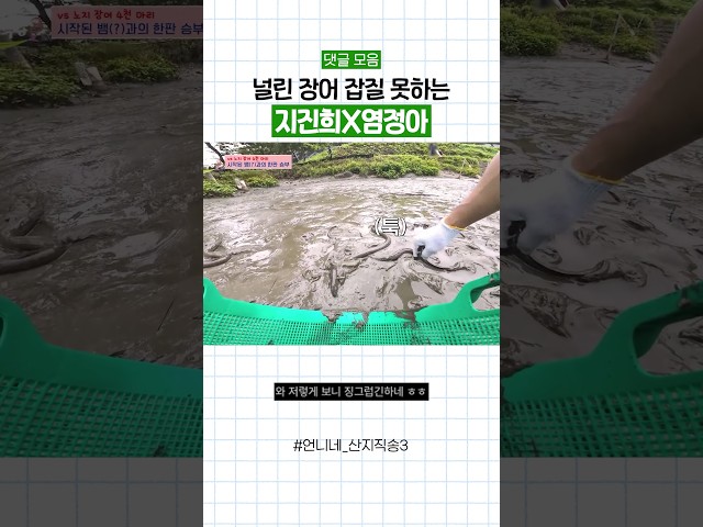 쉽지 않아 보이는 장어 잡기 ㄷㄷ #언니네산지직송3 #댓글모음