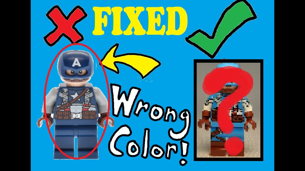 I FIXED Lego's BIG Captain America minifigure problem!!! - YouTube