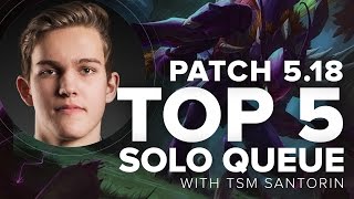 Top 5 Solo Queue Junglers Patch 5.18 - Season 5 | League of Legends