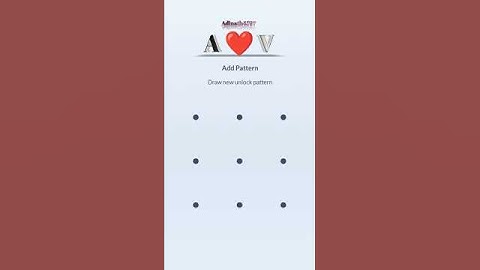 #AV  Pattern lock 💞 name status        | A❤V whatsapp status #shorts #status #youtube #youtubeshorts