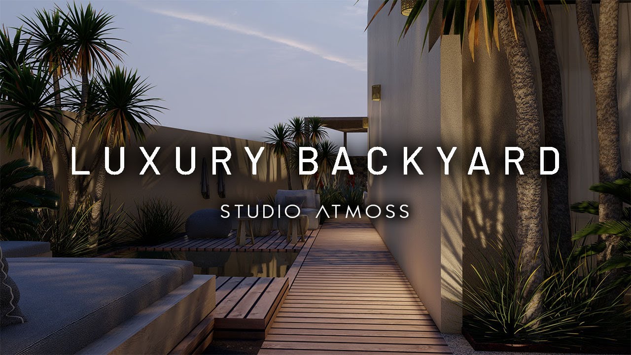 LUXURY BACKYARD 🇫🇷  / 3D PROJECT #3d #garden #design