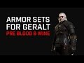 The Witcher 3 Armor Sets (pre Blood &amp; Wine)