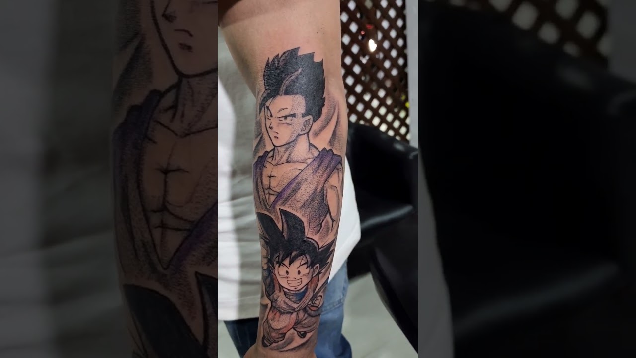 Gohan e Goten tattoo 🔥 Dragon Ball Z