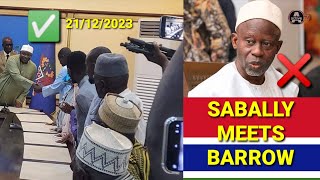 Momodou sabally MEETS President Barrow At State House - 21/12/2023