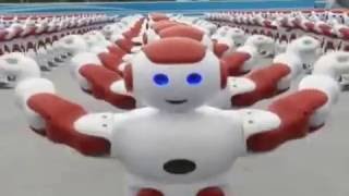 1000 robots performing creepy dance routine in China