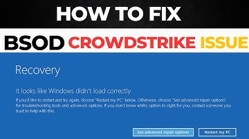 Fix BSOD CrowdStrike Global Issue | Windows Crashing | Blue Screen Of Death | Happy Learning Tech
