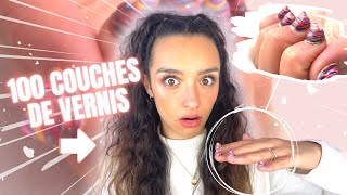 JE METS 100 COUCHES DE VERNIS SEMI PERMANENT ! (challenge tiktok)