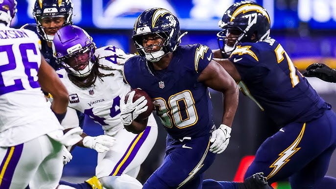 Kimani Vidal's Best Plays From 127-Yard Game Vs Vikings | LA Chargers -  YouTube