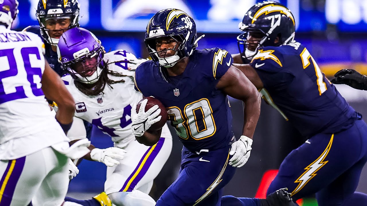 Kimani Vidal's Best Plays From 127-Yard Game Vs Vikings | LA Chargers
