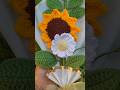 crochet sunflower and daisy flower bouquet #crochet #sunflower #boutique