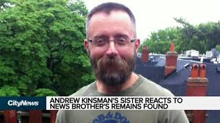 Andrew Kinsman's sister reacts to news brother's remains found