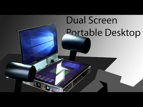 DIY Dual screen portable desktop