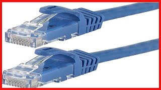 Monoprice Flexboot Cat6 Ethernet Patch Cable - Network Internet Cord - RJ45, Stranded, 550Mhz, UTP