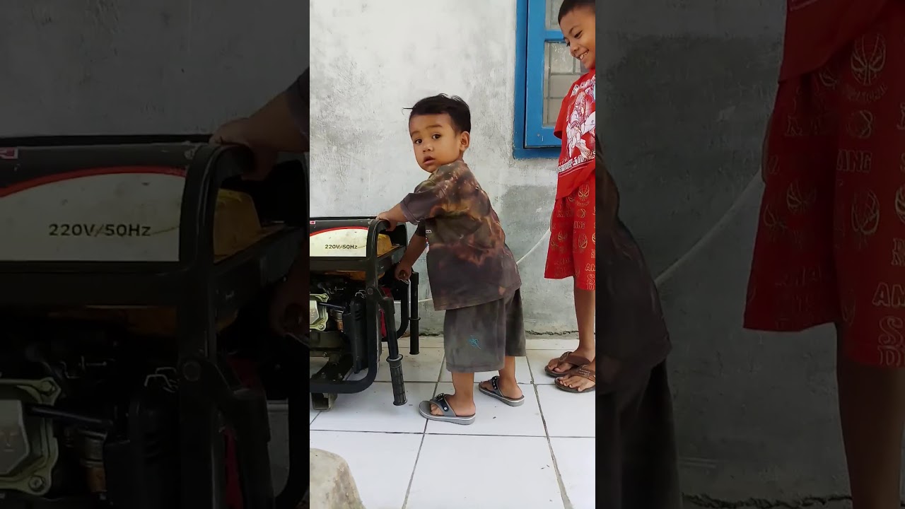 Usaha menjalankan genset 