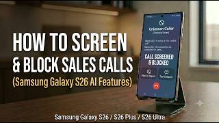 How to Screen and Block Sales Calls on Samsung Galaxy S26, S26 Plus, S26 Ultra screenshot 2