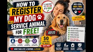 How to register my dog as a service animal for free