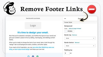 Hoe u voettekstlinks uit uw e-mailsjabloon in MailChimp verwijdert