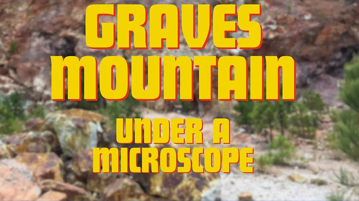 Graves Mountain Georgia rocks- iridescent hematite under microscope