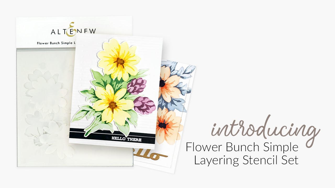  Altenew Vintage Garden Floral Simple Coloring Stencil Set,  Easy Color Blending, Layered Flowers, Stencil and Stamp and Die, Crafting  Bundle, Arts and Crafts : Arts, Crafts & Sewing