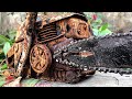 Restoration old gasoline chainsaw oshima  restore 2 stroke chainsaw rusty