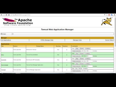 Install Apache Tomcat server on Windows and run sample java application