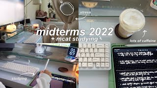 study vlog 📚 | midterms week — spring 2022    studying for the mcat