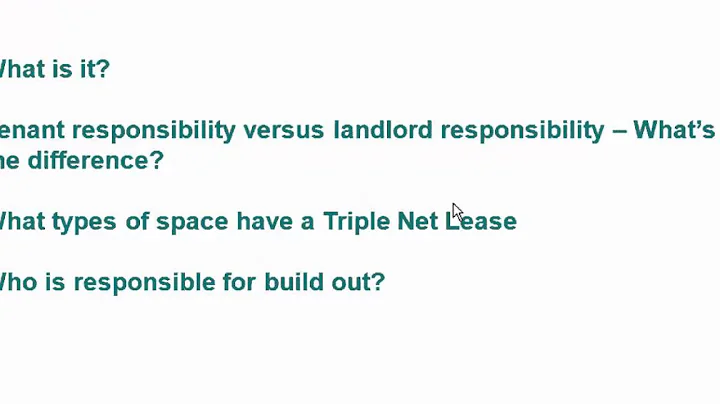 Commercial Leases - Your rights, responsibilities and what you should know before you sign