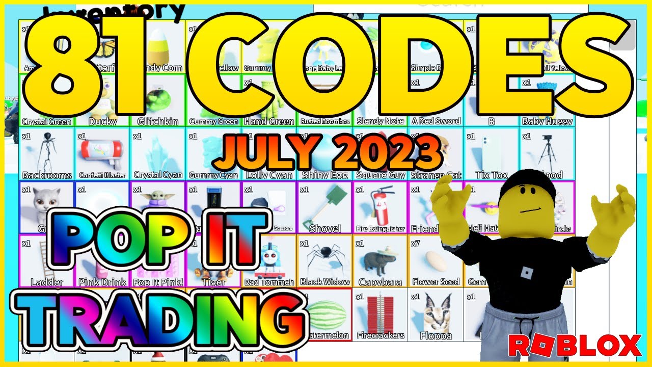 Pop It Trading codes 2023