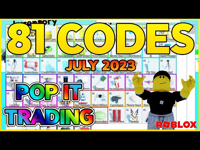 Pop It Trading codes 2023