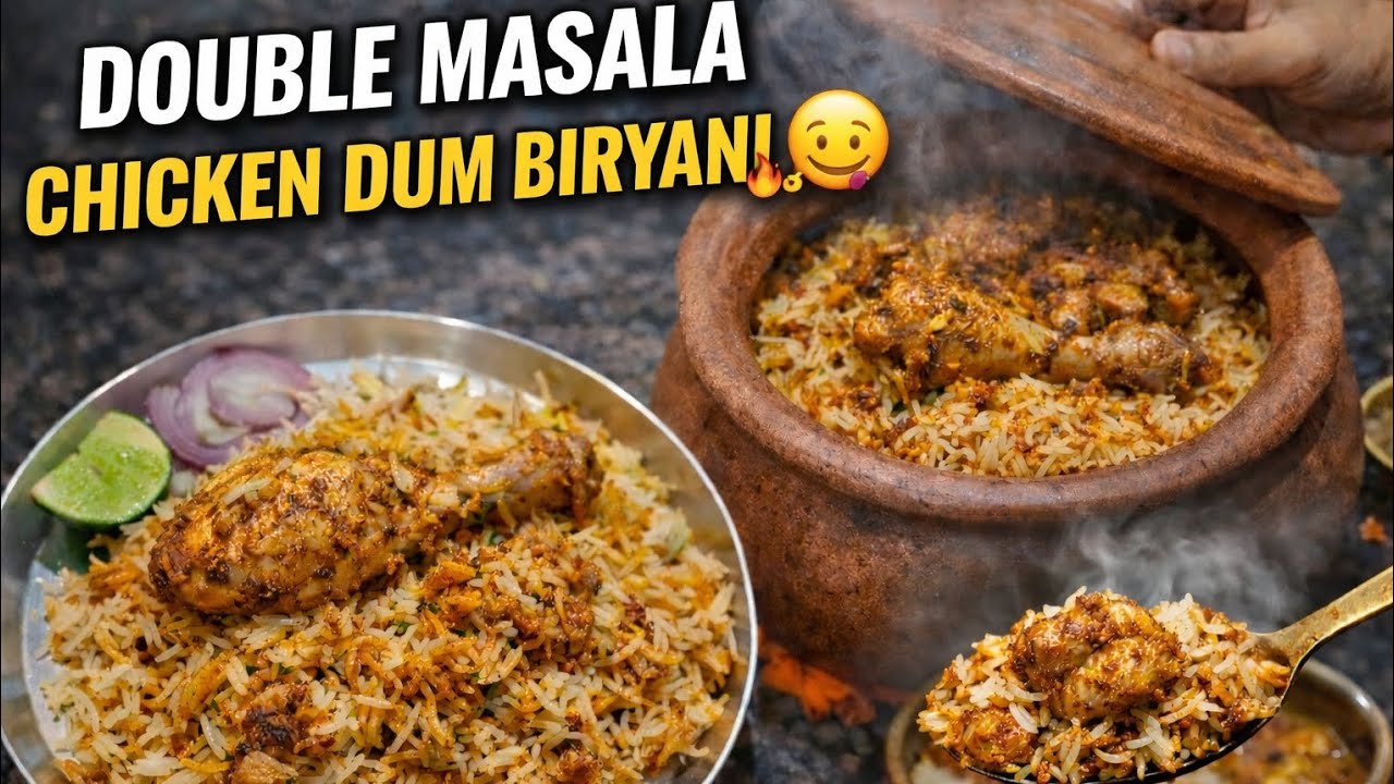 Hyderabadi chicken dum biryani 🍗🫕 