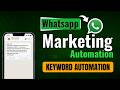 WhatsApp Marketing and Automations  | WhatsApp automation for business | WhatsApp Business API Tamil