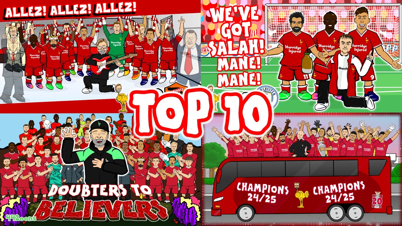 Top 10 Liverpool Cartoons😂