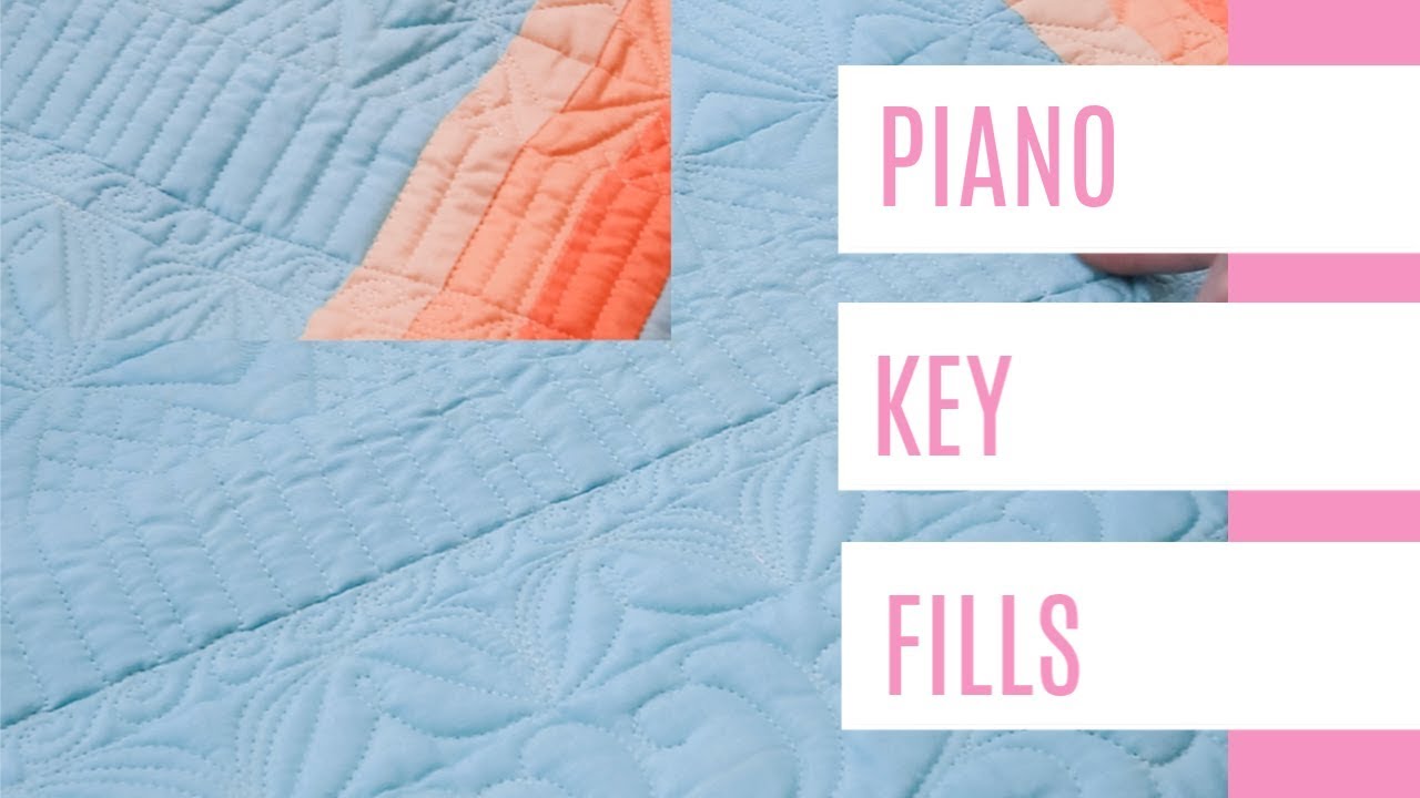 Free Motion Quilting Piano Keys (3 of 5) YouTube