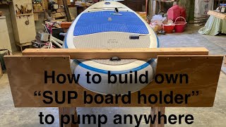 Pumping a hydrofoil anywhere? How to build a SUP board holder? #hydrofoil #pumpfoil #foil