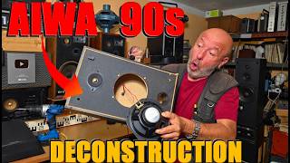 DECONSTRUCTION & Sound Test: AIWA Bookshelf Speaker | VINTAGE OR MODERN?