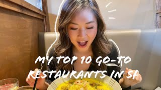 My Top 10 GoTo Restaurants in San Francisco