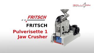 Fritsch - Pulverisette 1 Jaw Crusher