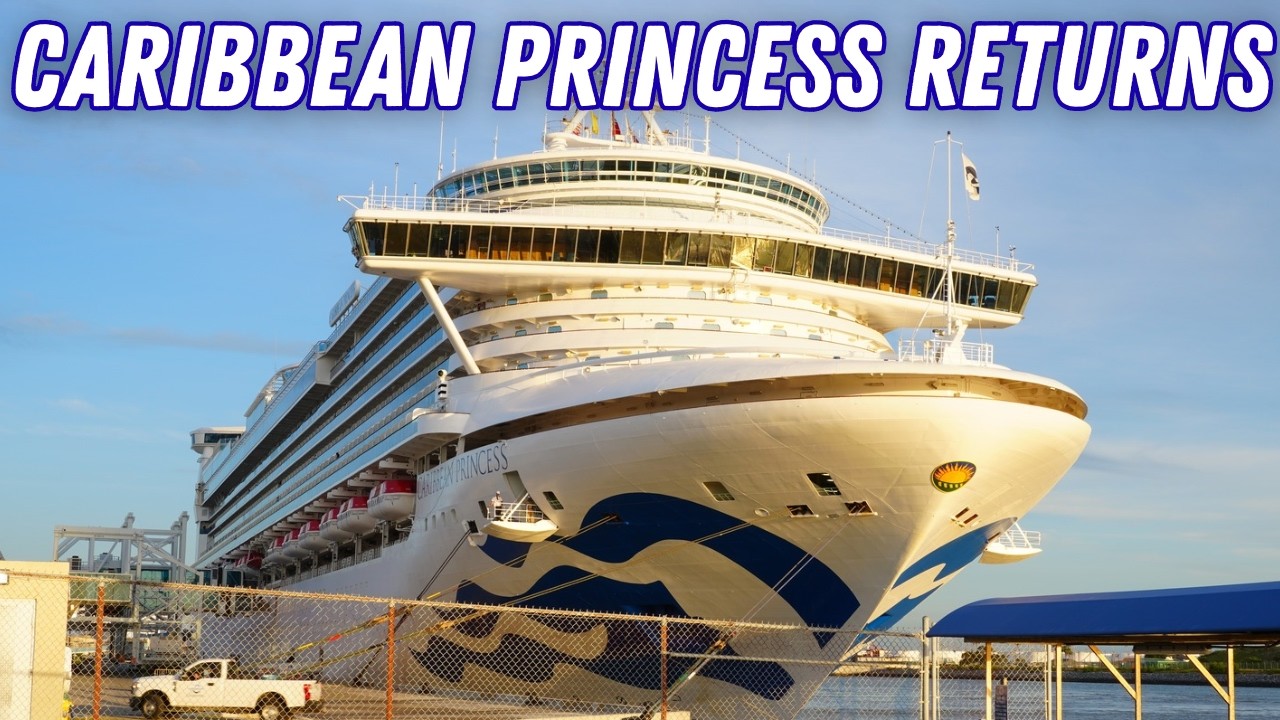 CARIBBEAN PRINCESS RETURNS To Port Canaveral On A 6 Ship Day!