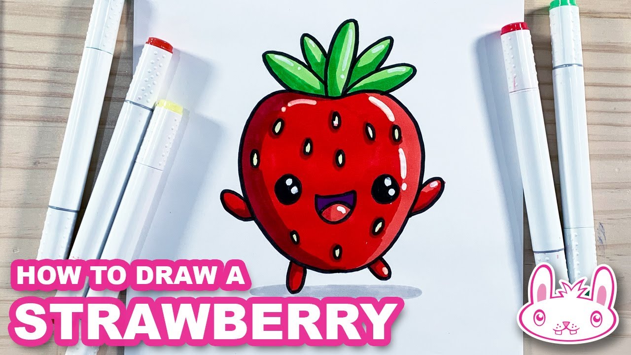 Cute Strawberry PNG Graphic by Ansart · Creative Fabrica