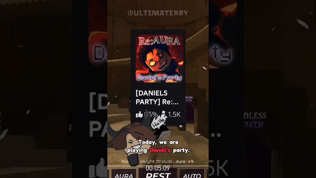 Today, we are playing Roblox Daniels party Re:Aura ‼️🔥