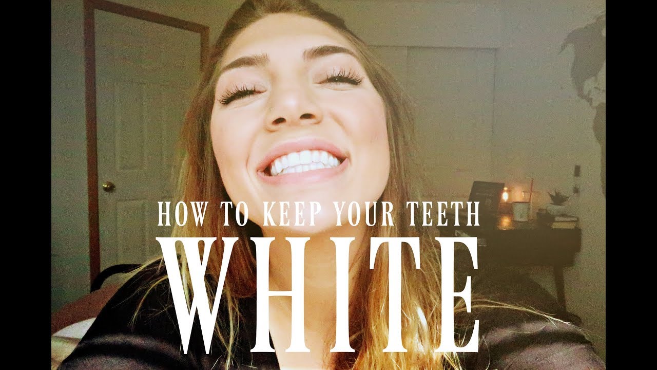 HOW TO KEEP YOUR TEETH WHITE - YouTube